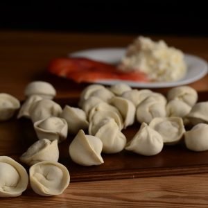 Salmon and Cream Cheese Dumplings (Pelmeni) Frozen