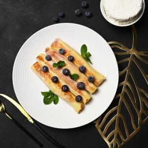 Cheese and Blueberry Crepes Frozen