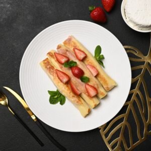 Cheese and Strawberry Crepes Frozen