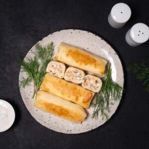 Salmon and Cheese Crepes Frozen