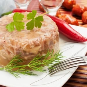 Chicken  Holodec (Traditional Ukrainian chicken aspic)